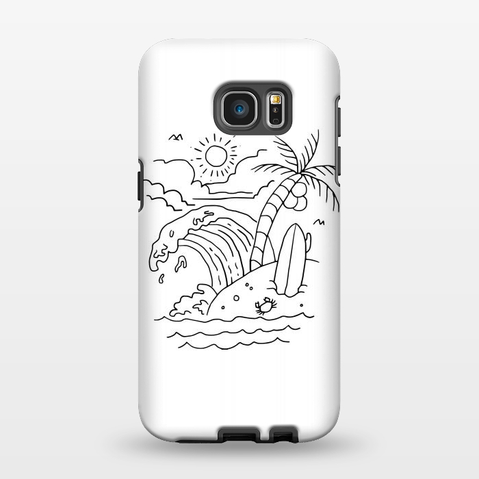 Galaxy S7 EDGE StrongFit The Waves are Calling by Afif Quilimo