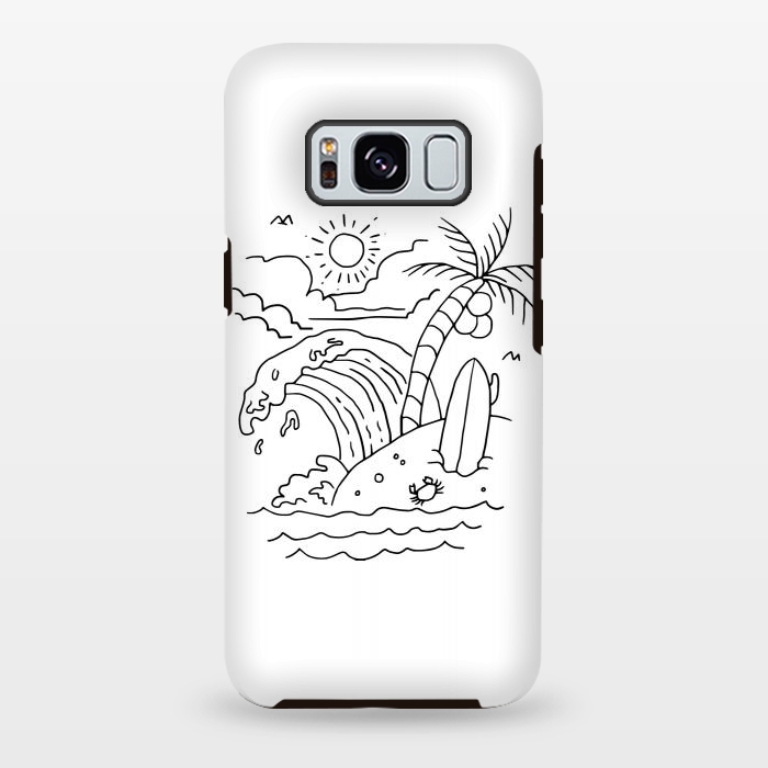 Galaxy S8 plus StrongFit The Waves are Calling by Afif Quilimo