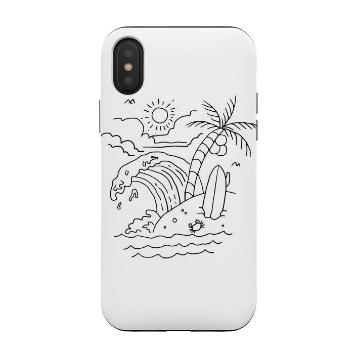iPhone Xs / X StrongFit The Waves are Calling by Afif Quilimo