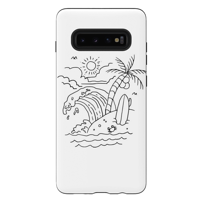 Galaxy S10 plus StrongFit The Waves are Calling by Afif Quilimo