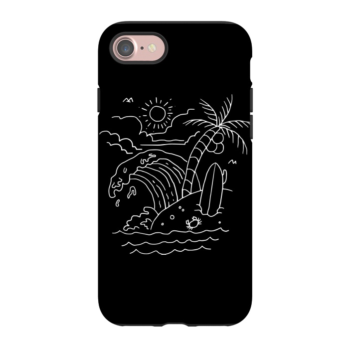 iPhone 7 StrongFit The Waves are Calling ( for dark) by Afif Quilimo