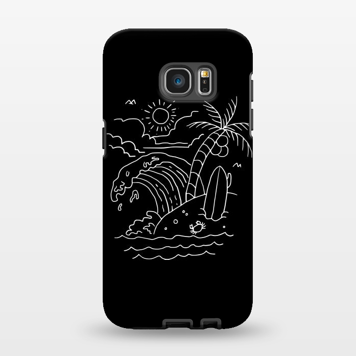 Galaxy S7 EDGE StrongFit The Waves are Calling ( for dark) by Afif Quilimo