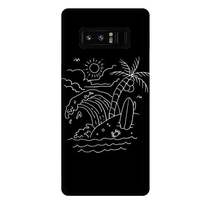 Galaxy Note 8 StrongFit The Waves are Calling ( for dark) by Afif Quilimo