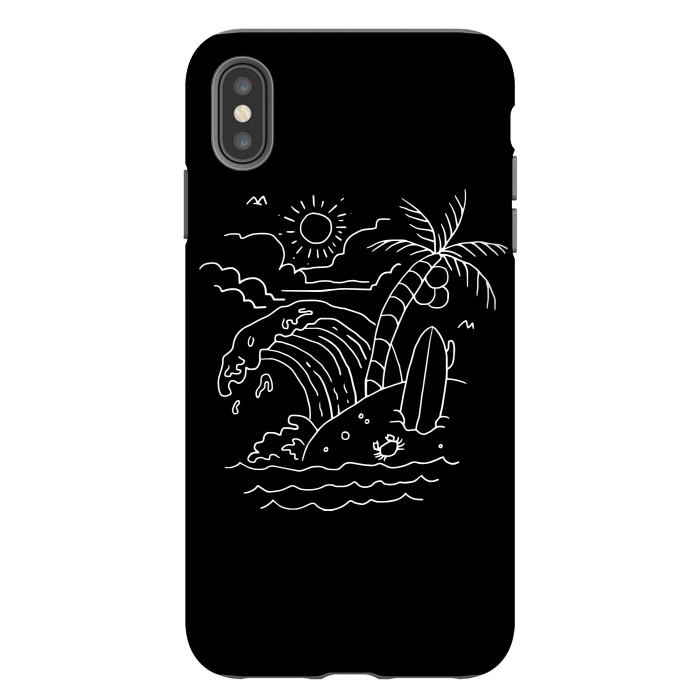 iPhone Xs Max StrongFit The Waves are Calling ( for dark) by Afif Quilimo