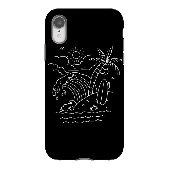iPhone Xr StrongFit The Waves are Calling ( for dark) by Afif Quilimo