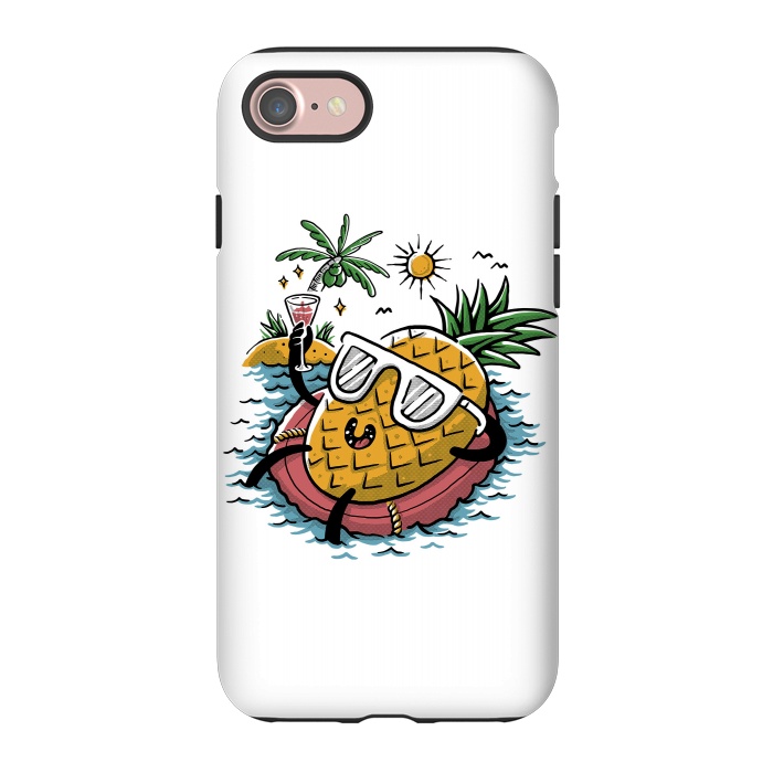 iPhone 7 StrongFit Pineapple Relaxing by Afif Quilimo