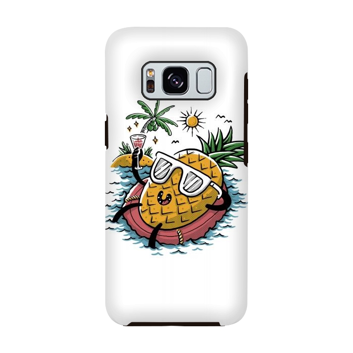 Galaxy S8 StrongFit Pineapple Relaxing by Afif Quilimo
