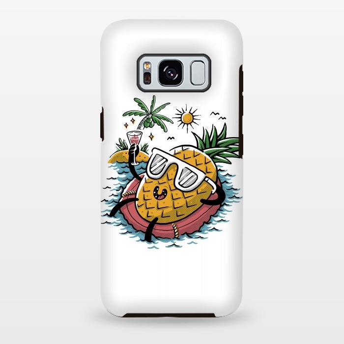 Galaxy S8 plus StrongFit Pineapple Relaxing by Afif Quilimo