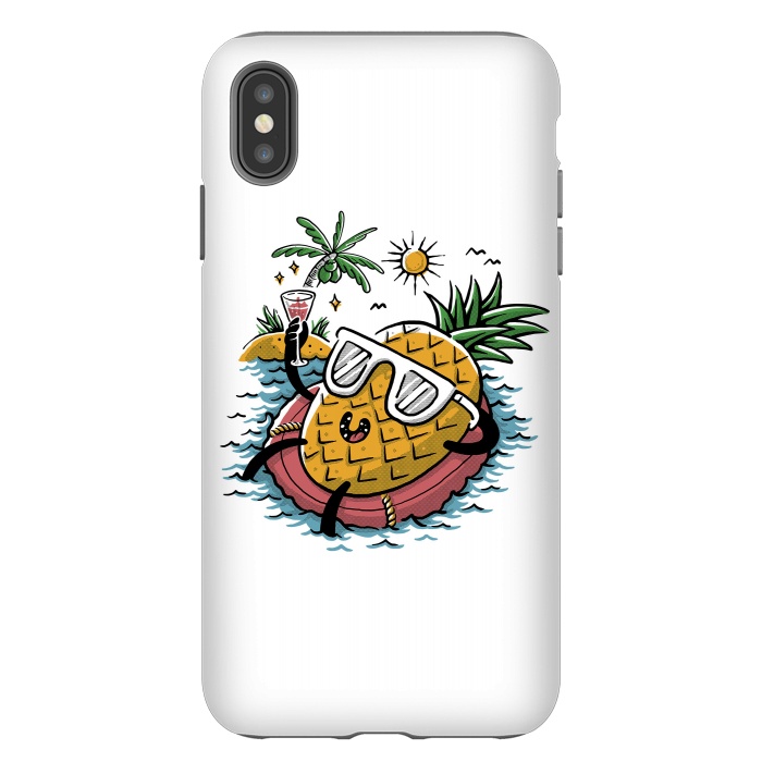 iPhone Xs Max StrongFit Pineapple Relaxing by Afif Quilimo