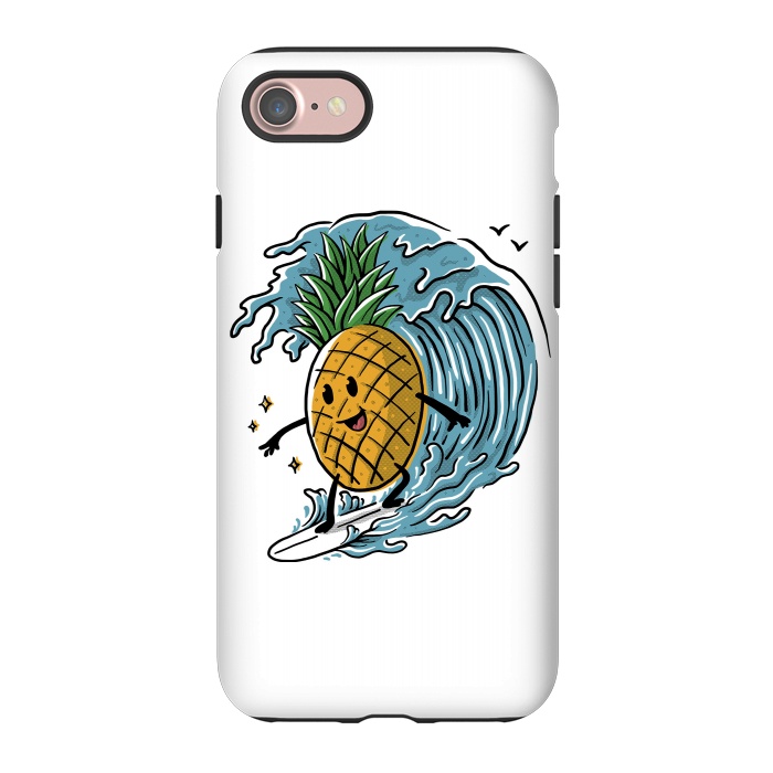 iPhone 7 StrongFit Pineapple Surfing by Afif Quilimo