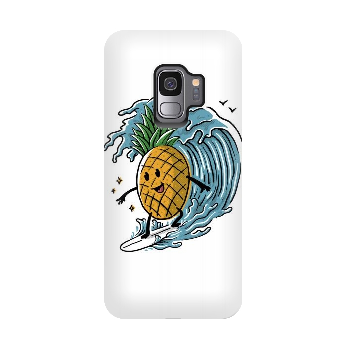 Galaxy S9 StrongFit Pineapple Surfing by Afif Quilimo