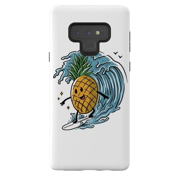Galaxy Note 9 StrongFit Pineapple Surfing by Afif Quilimo