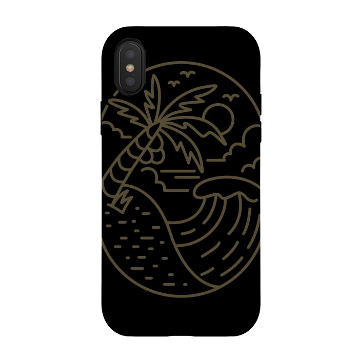 iPhone Xs / X StrongFit Great Wave by Afif Quilimo