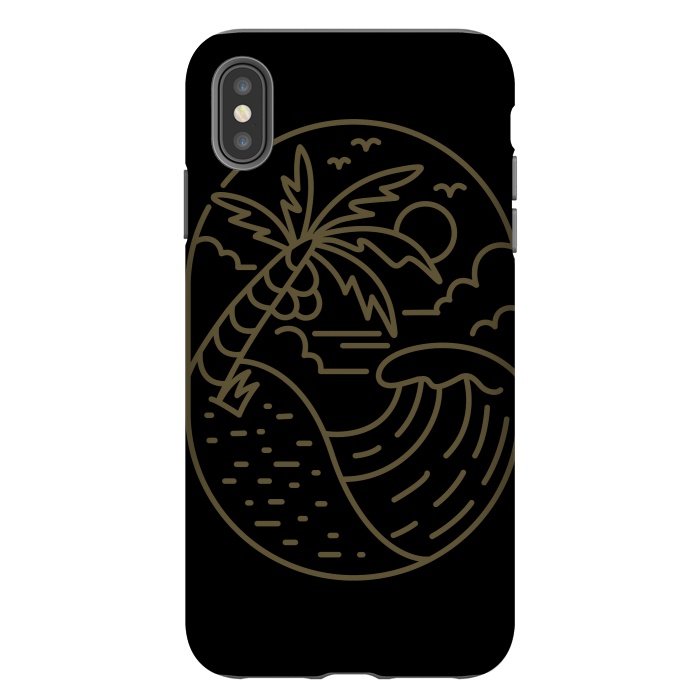 iPhone Xs Max StrongFit Great Wave by Afif Quilimo
