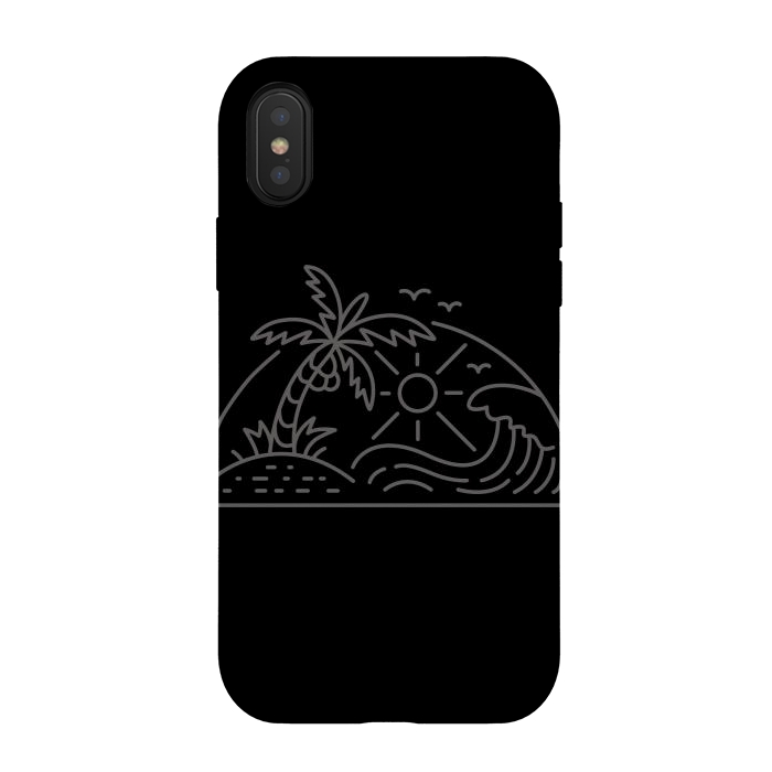 iPhone Xs / X StrongFit Sun & Wave by Afif Quilimo