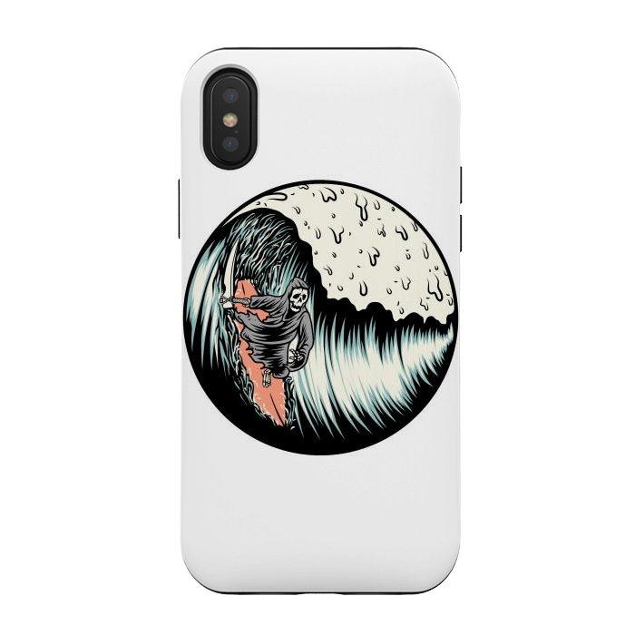 iPhone Xs / X StrongFit Reaper Vacation by Afif Quilimo