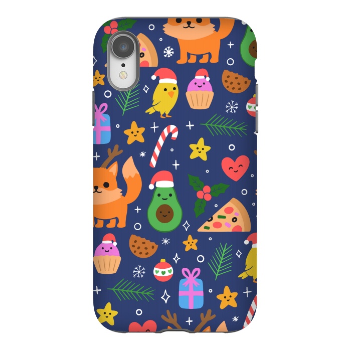 iPhone Xr StrongFit CHRISTMAS FUNNY PATTERN 2 by MALLIKA