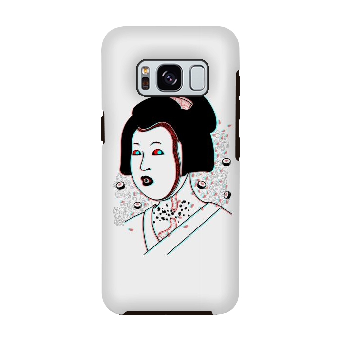 Galaxy S8 StrongFit Psychedelic Geisha by Pigboom