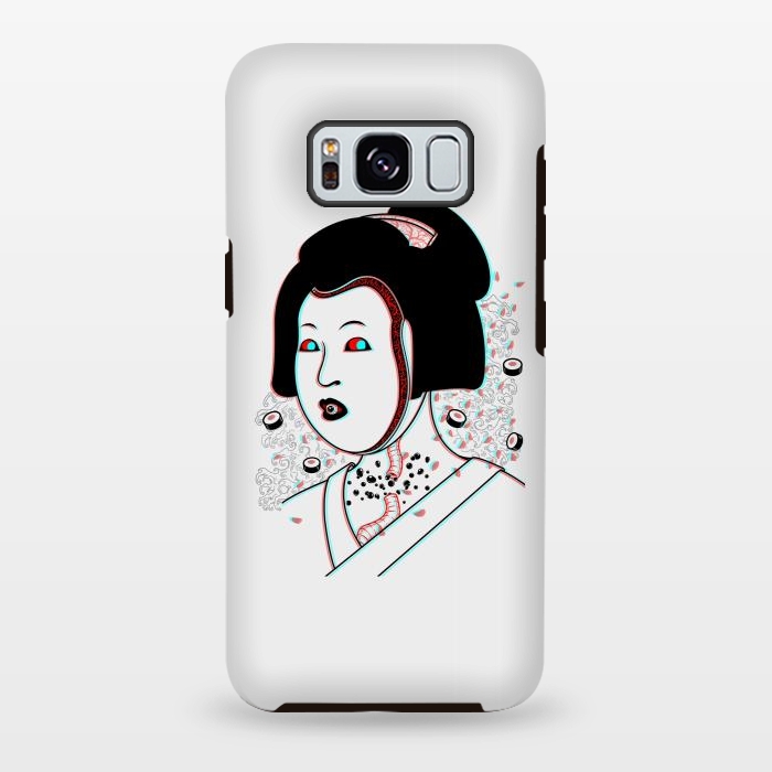 Galaxy S8 plus StrongFit Psychedelic Geisha by Pigboom