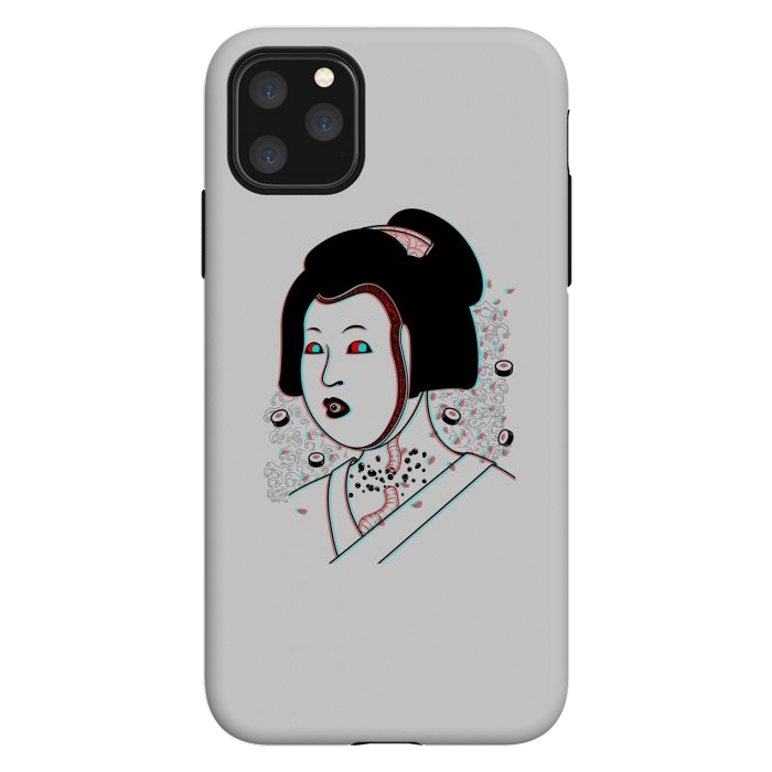 iPhone 11 Pro Max StrongFit Psychedelic Geisha by Pigboom