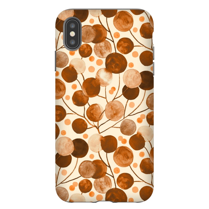 iPhone Xs Max StrongFit Pompom Plants in Earth Tones  by Tigatiga