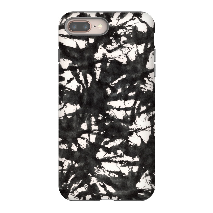 iPhone 7 plus StrongFit Black Watercolor Stamp by Hanny Agustine
