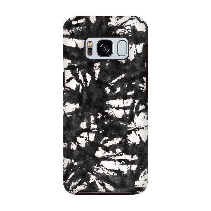 Galaxy S8 StrongFit Black Watercolor Stamp by Hanny Agustine