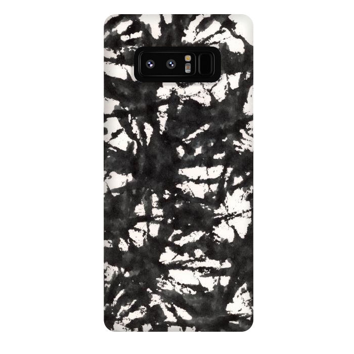 Galaxy Note 8 StrongFit Black Watercolor Stamp by Hanny Agustine