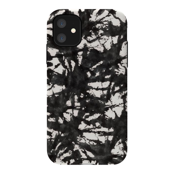 iPhone 11 StrongFit Black Watercolor Stamp by Hanny Agustine