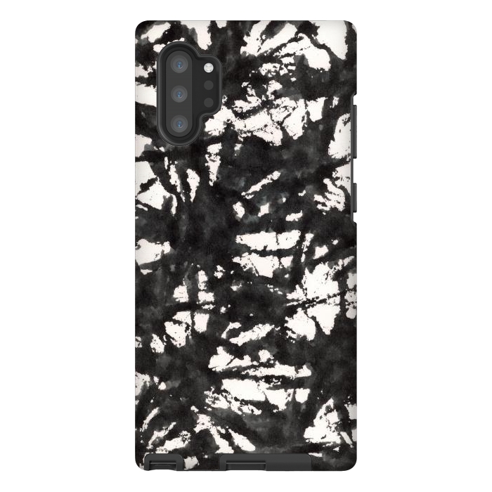 Galaxy Note 10 plus StrongFit Black Watercolor Stamp by Hanny Agustine