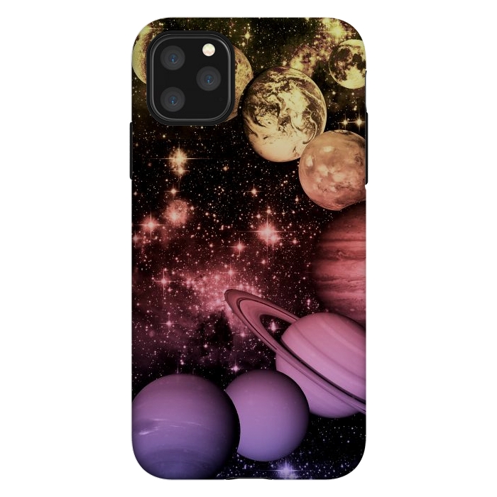 iPhone 11 Pro Max StrongFit Pastel gradient Solar System space art by Oana 