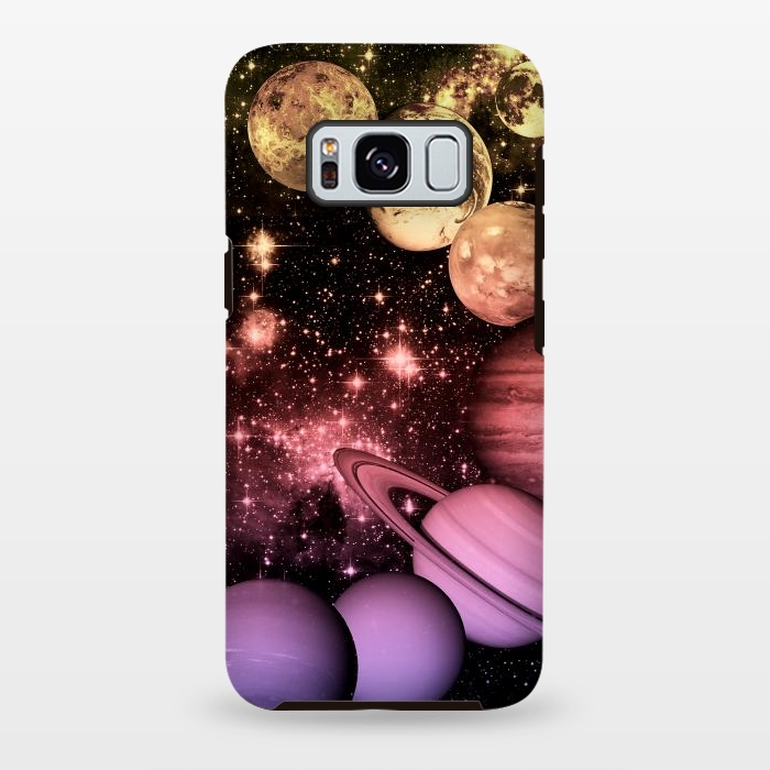 Galaxy S8 plus StrongFit Pastel gradient Solar System space art by Oana 