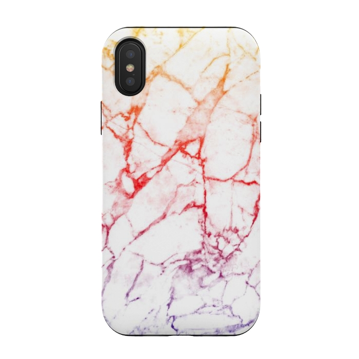 iPhone Xs / X StrongFit Colour gradient marble texture by Oana 