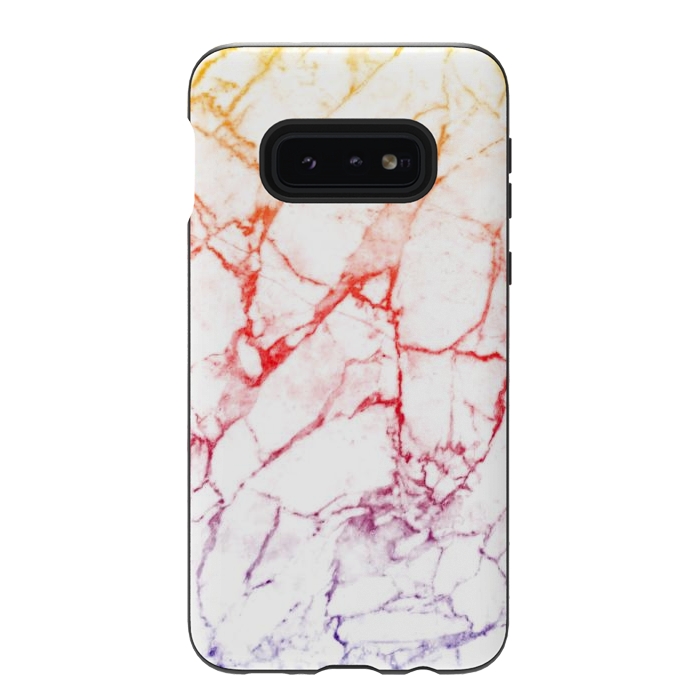 Galaxy S10e StrongFit Colour gradient marble texture by Oana 