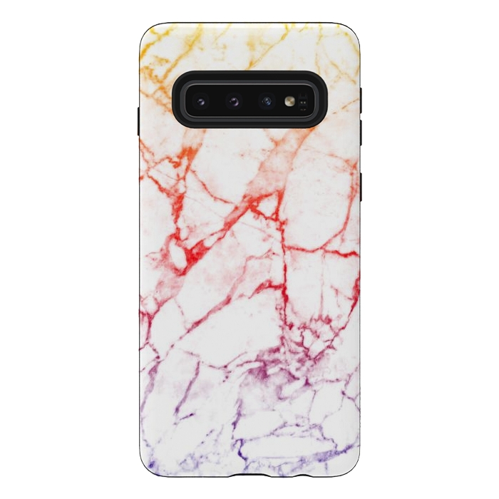 Galaxy S10 StrongFit Colour gradient marble texture by Oana 