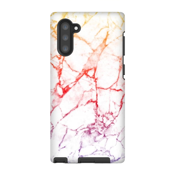 Galaxy Note 10 StrongFit Colour gradient marble texture by Oana 