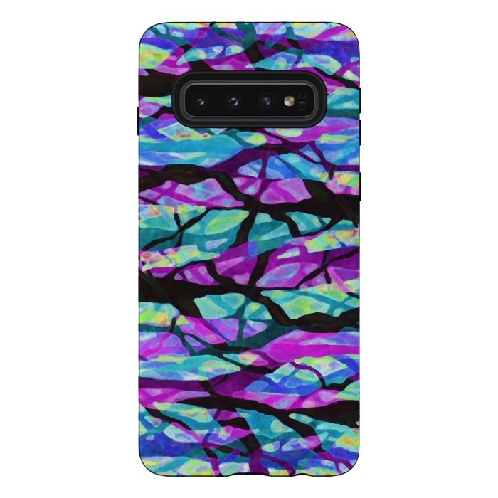 Galaxy S10 StrongFit Abstract Trees Digital Art G551 by Medusa GraphicArt