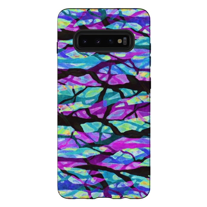 Galaxy S10 plus StrongFit Abstract Trees Digital Art G551 by Medusa GraphicArt