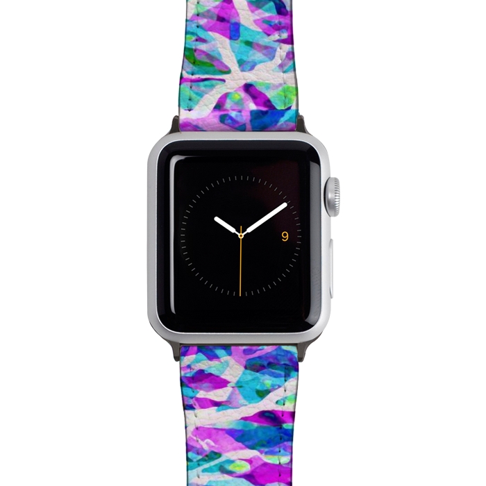 Watch 42mm / 44mm Strap PU leather Abstract Trees Digital Art G552 by Medusa GraphicArt