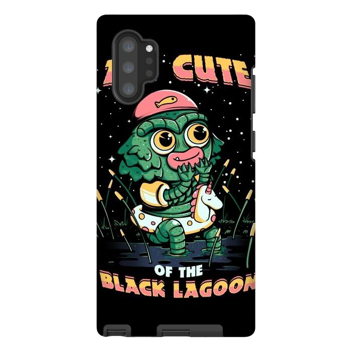 Galaxy Note 10 plus StrongFit Cute of the black lagoon! by Ilustrata