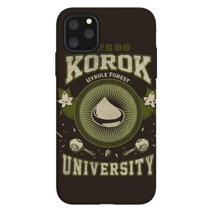 iPhone 11 Pro Max StrongFit Korok University by Ilustrata