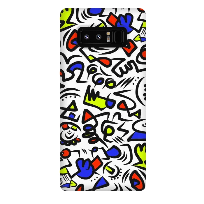 Galaxy Note 8 StrongFit Mondrian Abstract by Hanny Agustine