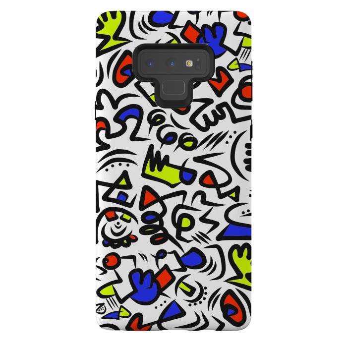 Galaxy Note 9 StrongFit Mondrian Abstract by Hanny Agustine