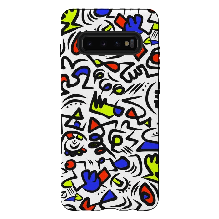 Galaxy S10 plus StrongFit Mondrian Abstract by Hanny Agustine