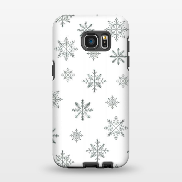 Galaxy S7 EDGE StrongFit Snowflakes by Julia Badeeva