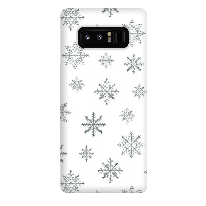Galaxy Note 8 StrongFit Snowflakes by Julia Badeeva