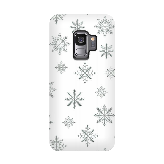 Galaxy S9 StrongFit Snowflakes by Julia Badeeva