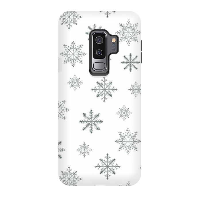 Galaxy S9 plus StrongFit Snowflakes by Julia Badeeva