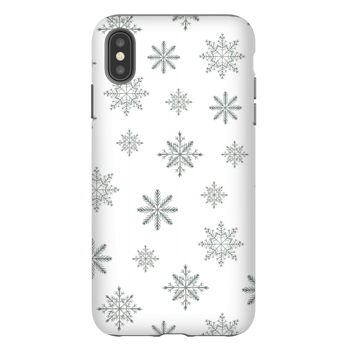 iPhone Xs Max StrongFit Snowflakes by Julia Badeeva