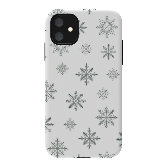 iPhone 11 StrongFit Snowflakes by Julia Badeeva